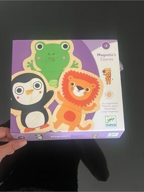 Djeco Magnetic's Coucou Animal Matching Game - Purple Box